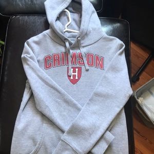 Grey Crimson Hoodie
